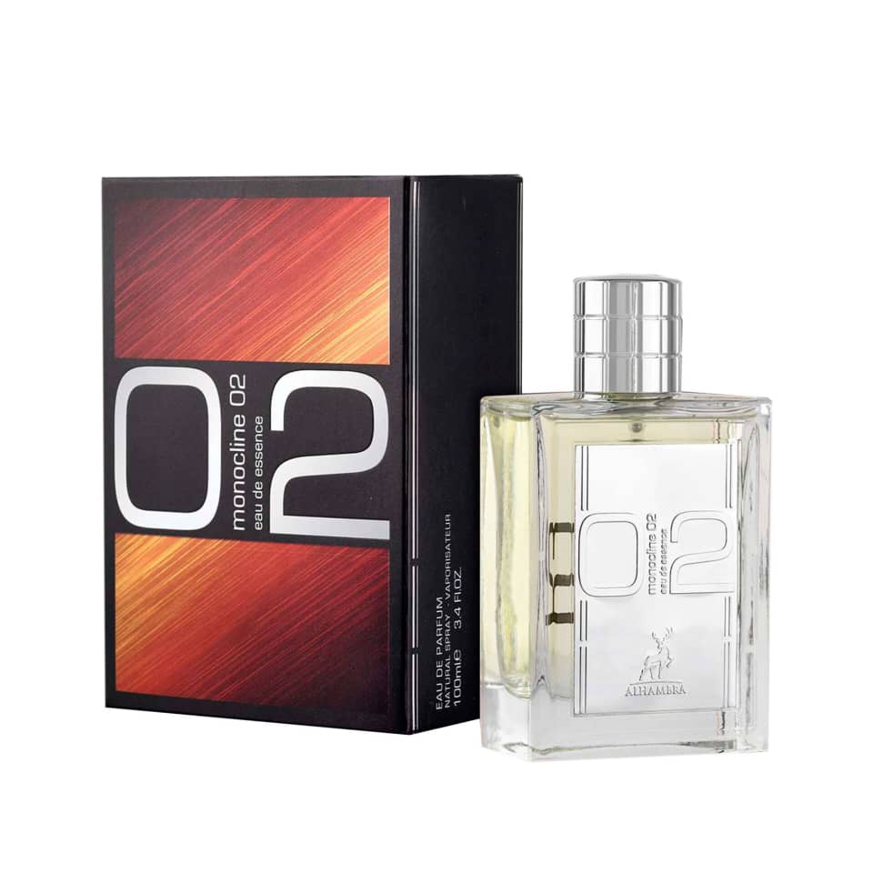 ادکلن اسپرت الحمبرا مدل مونو کلاین 02 رایحه اسنتریک مولکول ۰۲ حجم100میل